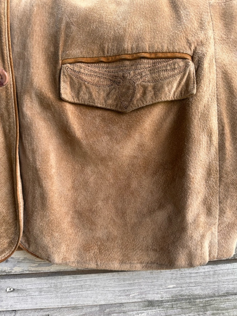 Scully Western Suede Leather Jacket Men’s 44L Tan Embroidered Cowboy Blazer Coat - Picture 12 of 16